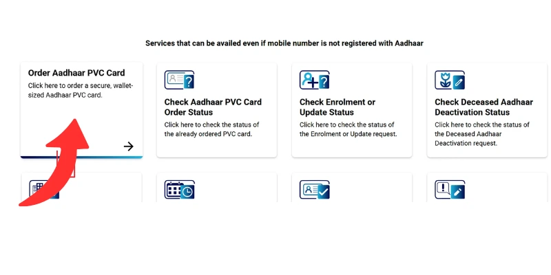 order aadhaar pvc card
